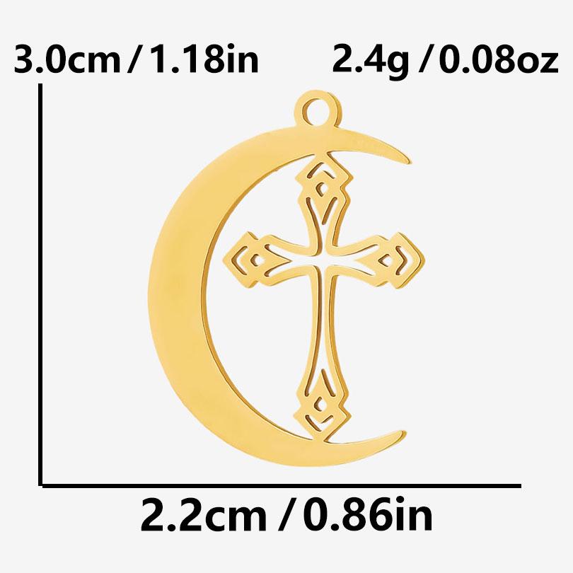 5pcs Gold Color Pvd Stainless Steel Witch Knot Snake Blood Moon Pendants For Jewelry Making Supplies DIY Keychain Earrings Charm