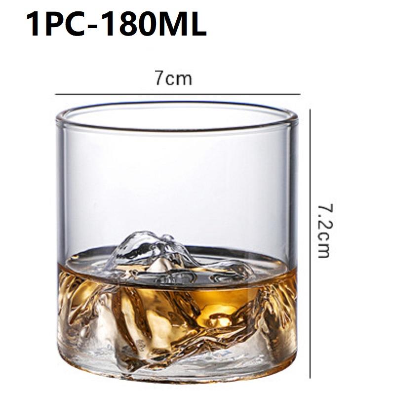 

Creative Iceberg Design Whiskey Glass Japan 3D Mountain Whisky Rock Glasses Home Kitchen Wine Cups Liquor Shot Glasses Wine Cup 180-350ml