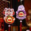 Chinese Style New Year Portable Lantern Traditional Spring Festival Supplies  Good Luck Decoration