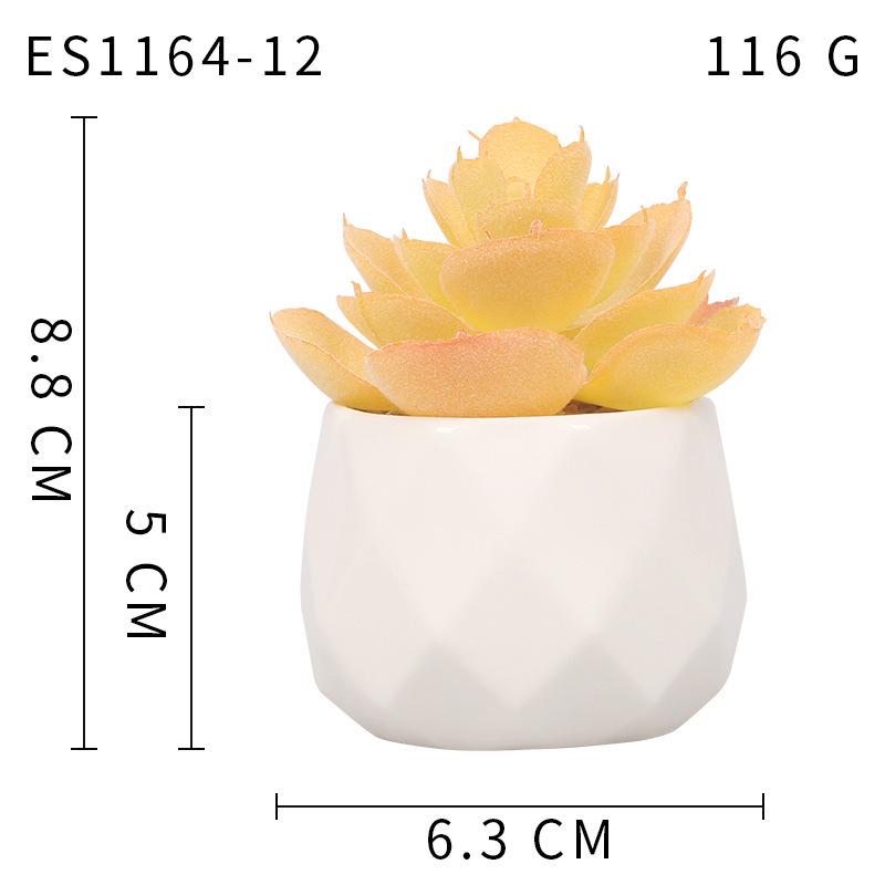 Simulation Sukkulentenpflanze Keramik Topfpflanze Künstliche Sukkulente Bonsai Künstliche Blume Innendekoration Ornament Grüne Pflanzen