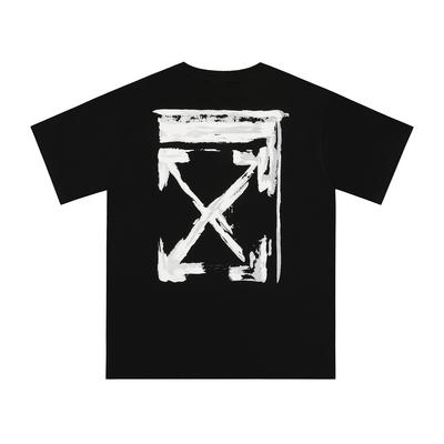 6152 Off-White Sommer Herren und Damen Reines Baumwoll Print Oversized T-Shirt Street Wear