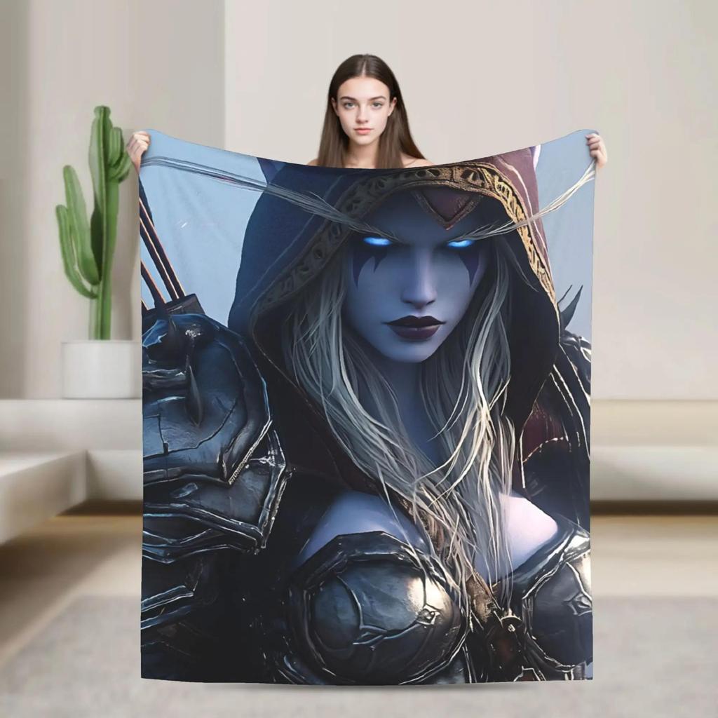 World of Warcraft Blanket Soft Warm Fleece Throw for Bed Couch Camping Gaming Home Decor Gift