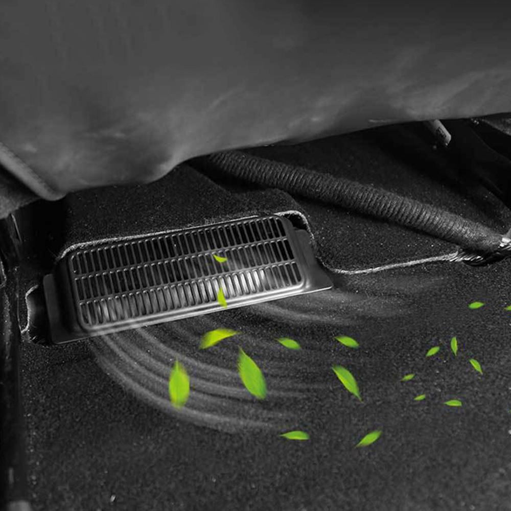 Tesla Model 3 2017-2022 Under Seat Rear Air Vent Protect Cover Anti-blocking Backseat Outlet Grille Car Accessories Interiors 2X