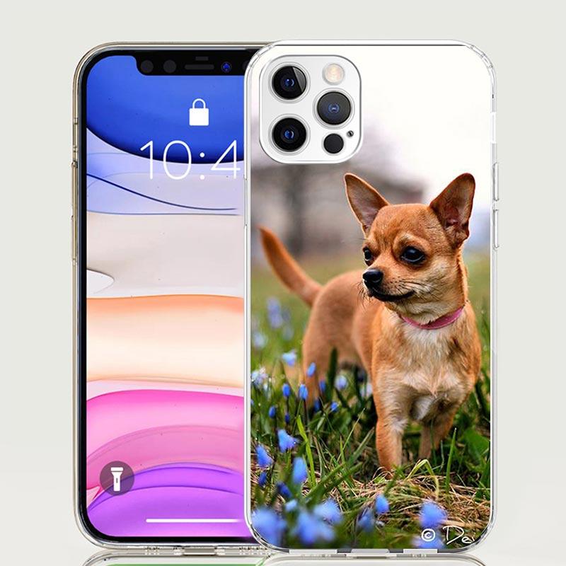 Chihuahua Puppy Teacup Dogs Case Phone Cover for Apple iphone 16 15 14 13 12 Mini 11 Pro Max 16E X XS XR 7 Plus 8 + SE 2020 Tren
