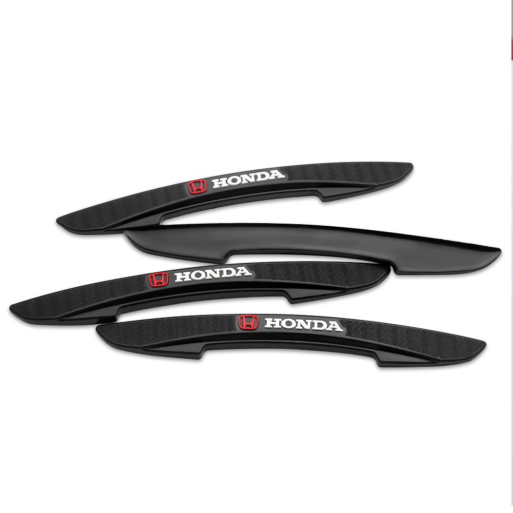 4pcs Auto Anti Collision Strips Rubber Car Door Protector Stickers Bumper Anti-collision Strips For Honda Civic Accord CRV Hrv XL0