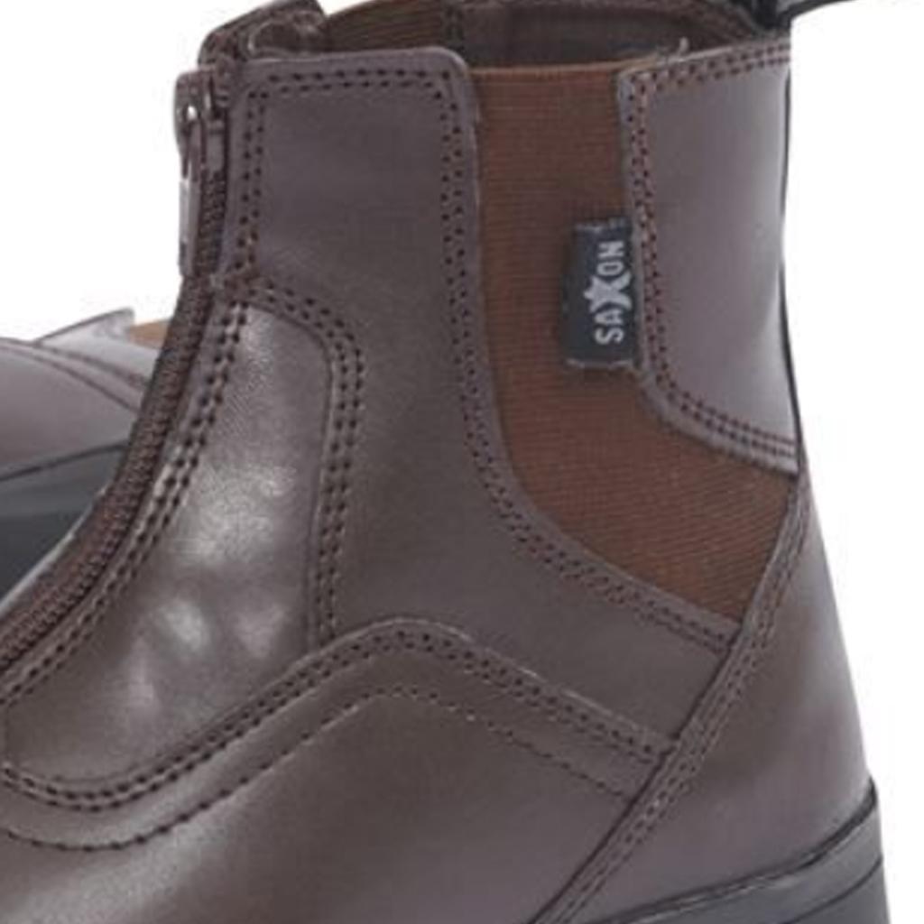 Saxon Childrens/Kids Syntovia Zip Paddock Boots