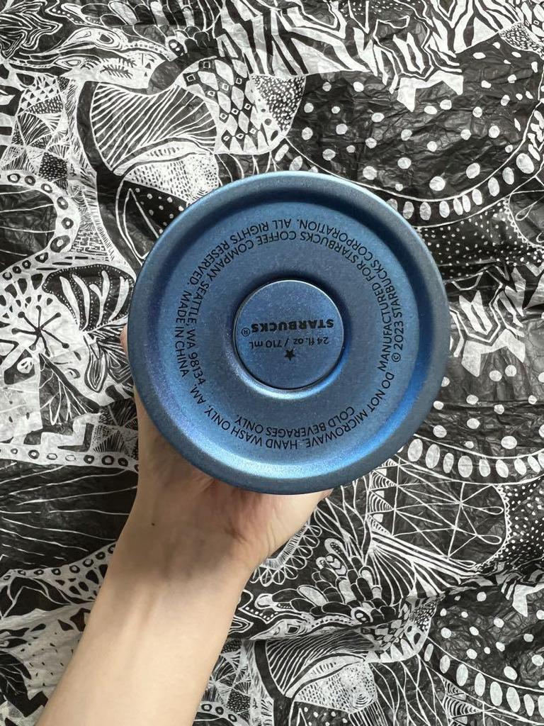 [USED] Overseas Exclusive Starbucks Korea Summer Stainless Steel Tumbler with Sparkling Logo