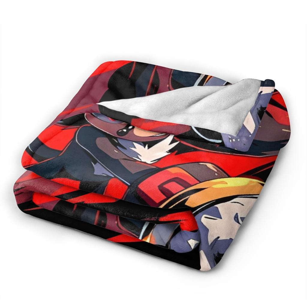 The Hedgehog Shadow Blankets Fleece Summer Air Conditioning Game Breathable Super Soft Throw Blankets for Bed Office Bedspread