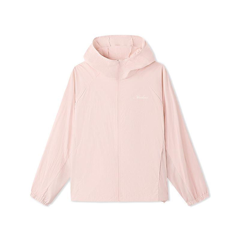 Skechers Solid Color Breathable UV Protection Hooded Jacket Women jackets L126W024-03BA S