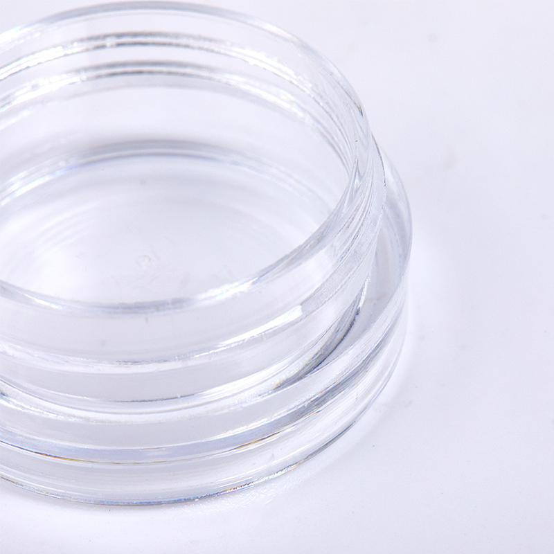 50pcs Clear Cream Jar Mini Cosmetic Bottles Containers Transparent Pot For Nail