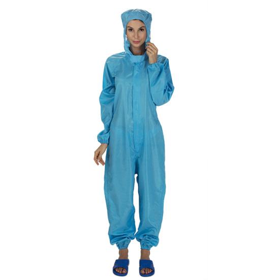 

Unisex Solid Color Anti-static Dust Proof Isolation Hooded Protection Coveralls S синий