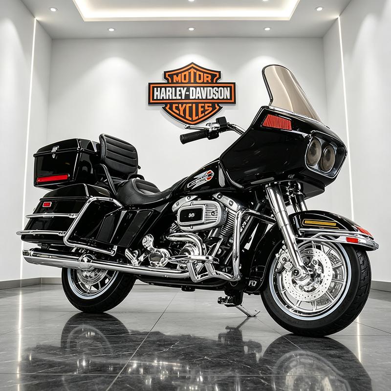 Maisto 1/18 Harley Davidson FLT Tour Glide 1988 Alloy Motorcycle Model Collection Shork-Absorber Off Road Autocycle Model