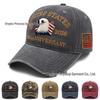 Casquette de baseball vintage brodée Tête d'aigle 1776-2026 250e anniversaire - Chapeau de soleil d'extérieur unisexe