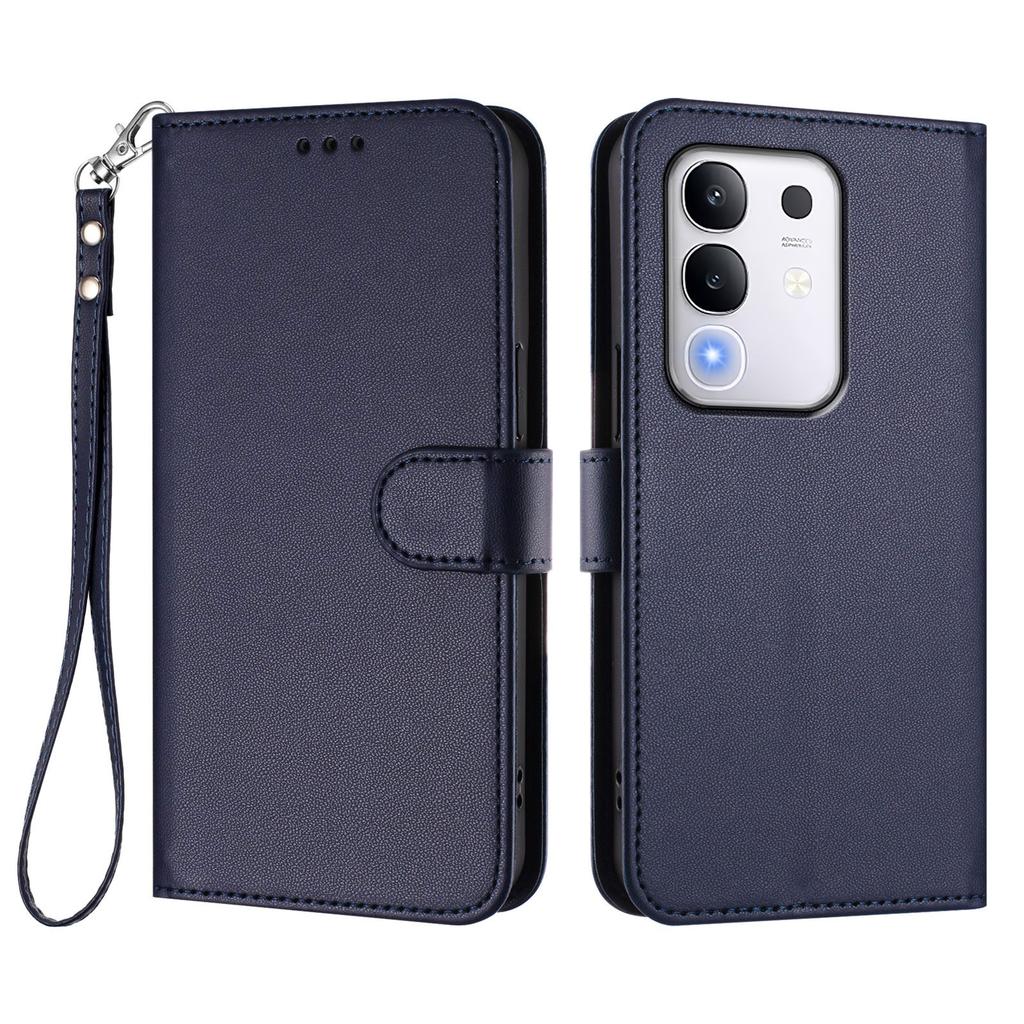 For vivo T4x 5G/vivo Y300t 5G/vivo iQOO Z10x 5G/vivo Y29 4G Leather Case Wallet Stand Phone Cover with Wrist Strap