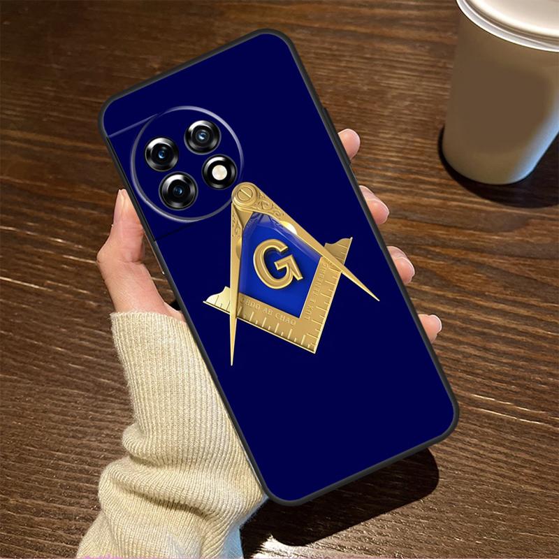 Freemasonry Logo Symbol For OnePlus 15R 13 12 11 9 Pro 12R 13R 10T 13T Case For OnePlus Nord 5 CE 2 3 4 Lite N20 N30