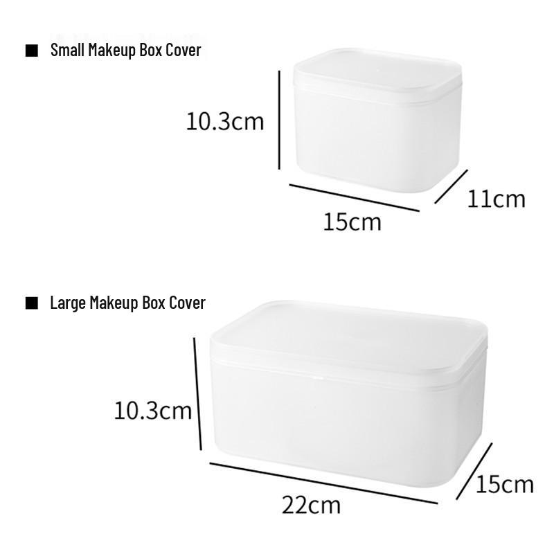 

Простой пыленепроницаемый косметический органайзер в японском стиле с крышкой Small Makeup Box