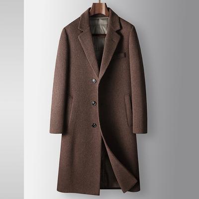 Autumn and Winter Long Youth Light Luxury Business Unloading Down Liner Casual Wool Trench Coat