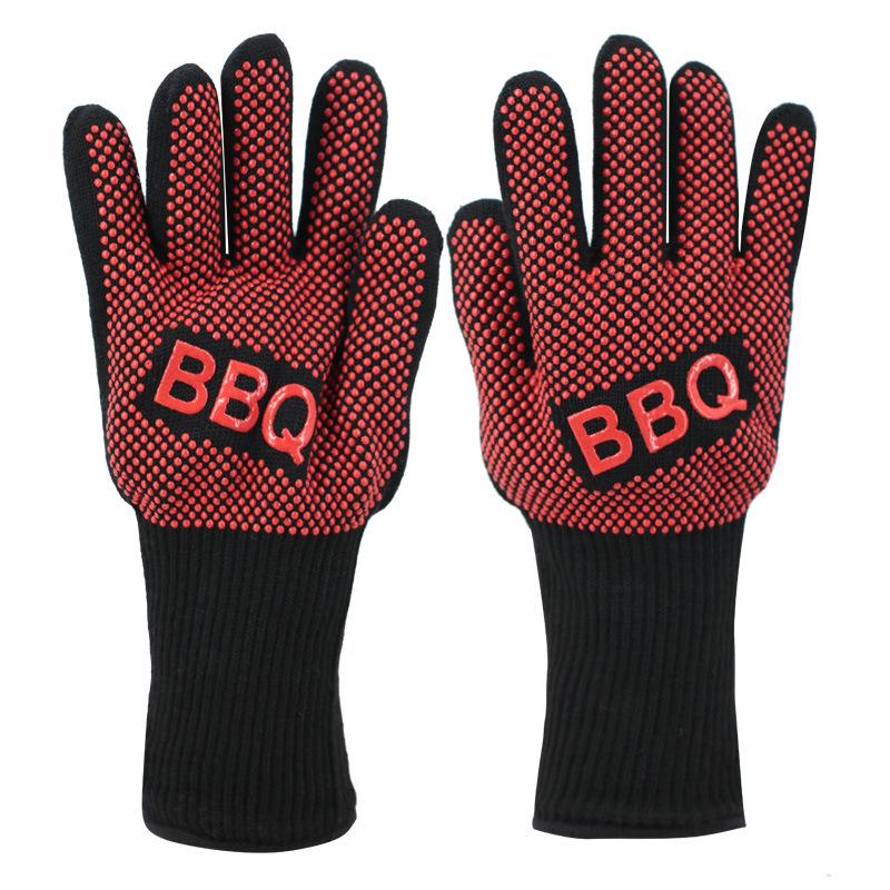 Heat-Resistant Flame Retardant Silicone BBQ Oven Gloves