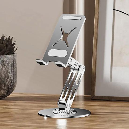 360 Degrees Rotatable Phone Stand Foldable Desktop Holder for Phone Multi-angle Phone Holder with Non-Slip Base