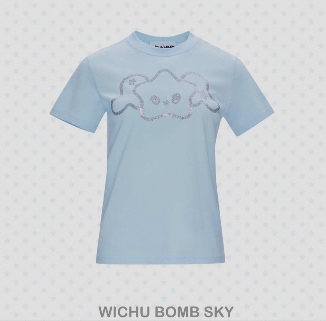 [Б/У] Футболка NCT WISH X SHALOM WICHU BOMB SKY M