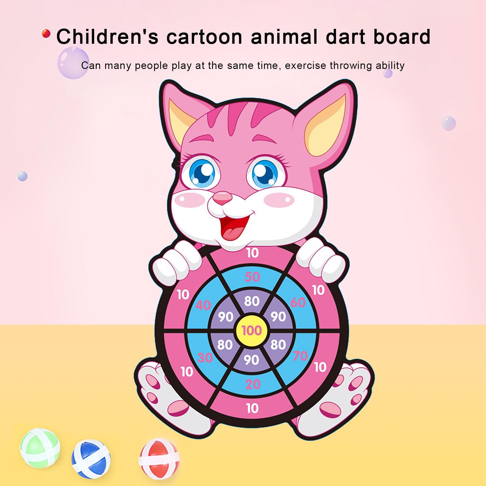 

Набор настольных игр с мультяшным дротиком для детей с 3 липкими шариками и крючком