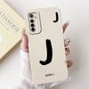 For Realme X2 XT Lucky Initial Letter Phone Case For Realme XT X2 Soft Silicone Shockproof Cases