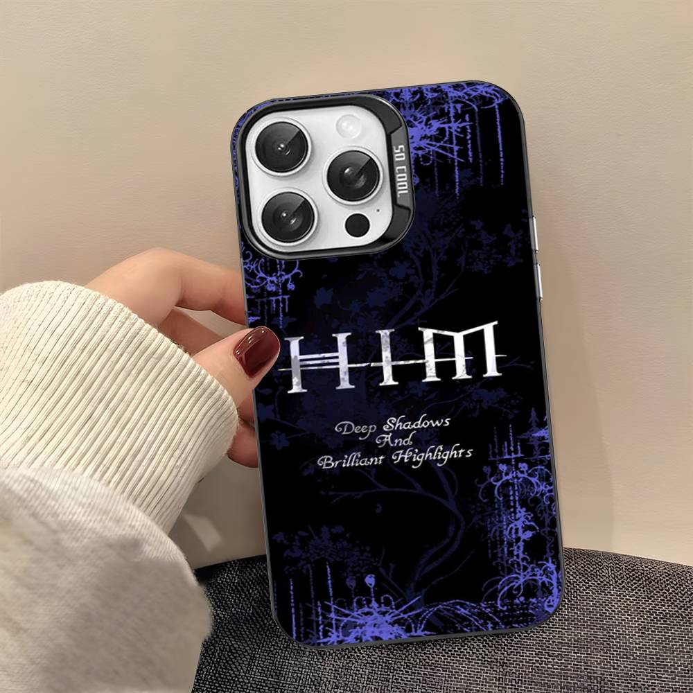 Band His Infernal Majesty Phone Case For IPhone 17 16 15 14 11 12 13 Pro Max Pro Plus Colored Silver Cover