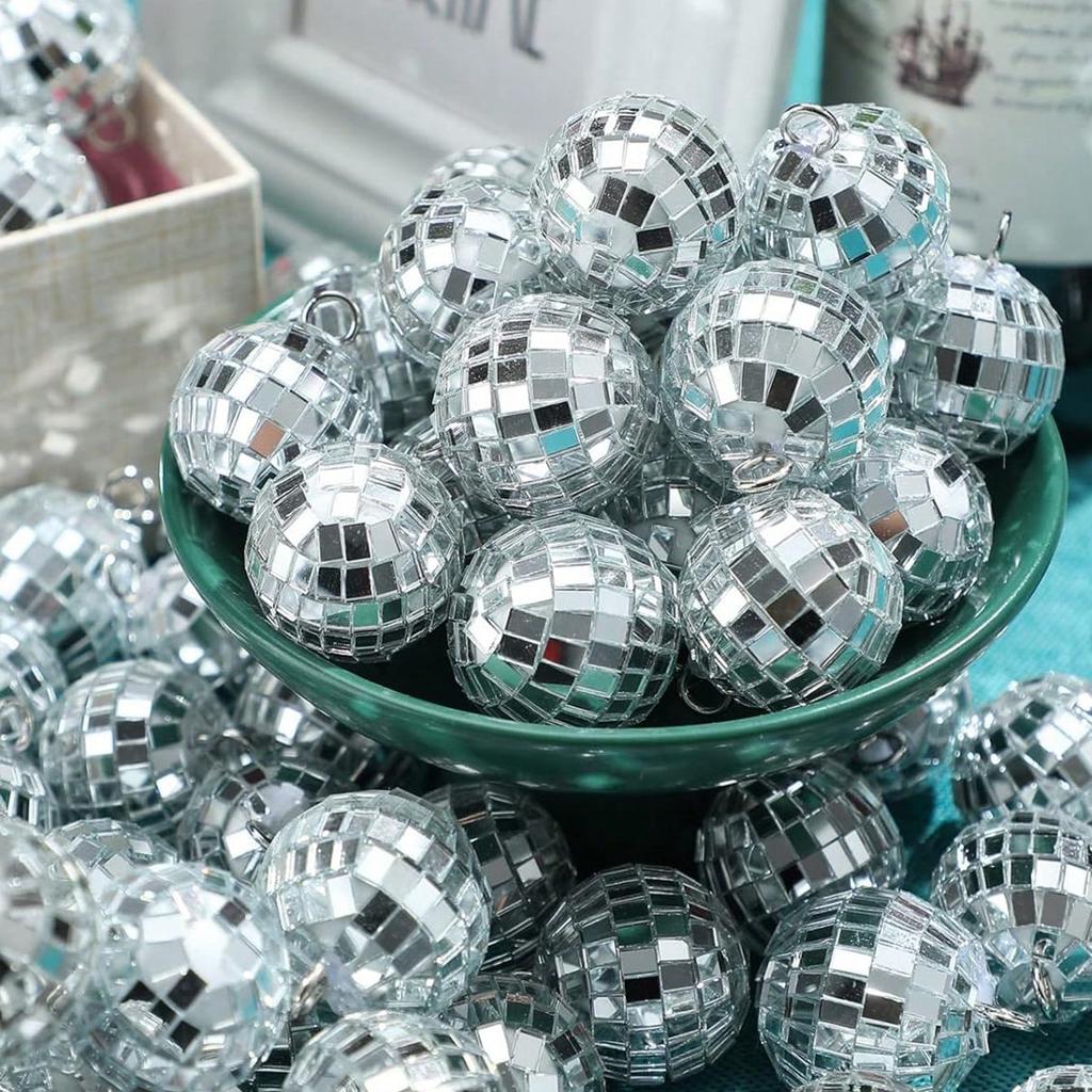 3-15CM Silver Christmas Ball Christmas Decoration Xmas Tree Pendent Ornaments for Home Decor Navidad New Year 2026 Accessories