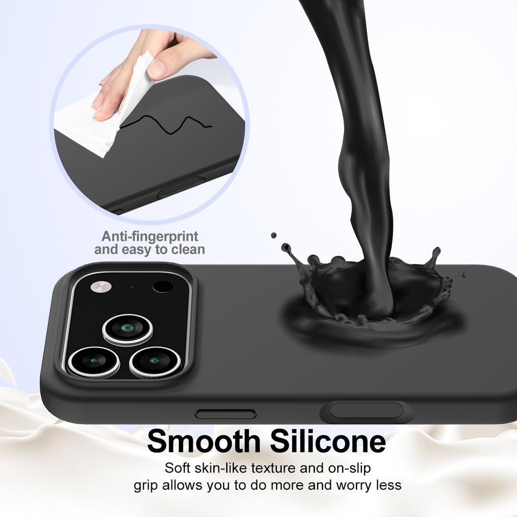 Für iPhone 17 Pro Max Hülle Kompatibel mit MagSafe Sturzsicher Flüssigsilikon Handyhülle
