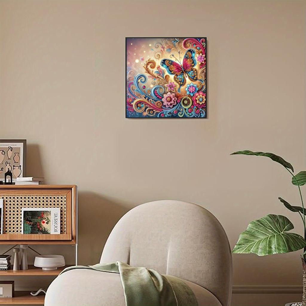 1Pc New DIY Special-shaped Bright Diamond Decorative Painting, for Festival Outdoor Courtyard Garden Home Decoration