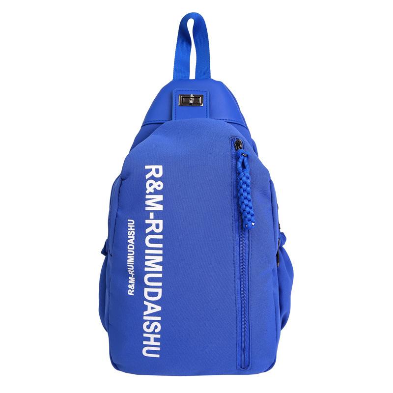 Backpack, Women's Single-shoulder Bag, Solid-color Printed Chest Bag, Waist Bag