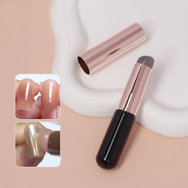 3 Colors Selling Tapping Gel Gradient Halo Dyeing Silicone Rod Portable Multifunctional Reusable Nail Brush Lip Brush Special Tool
