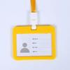 Colorful Waterproof Card Holder Employee ID Case with Lanyard Double Side Simple Bus Case Badge Holder Credit Card Sleeve Purse