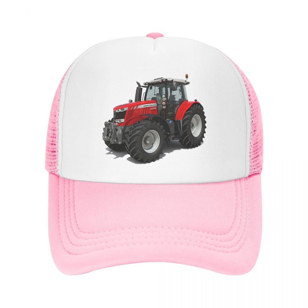 Černá Grafika Traktory Zemědělství Farm-Machine Equipt Bottoming 2023 Summer Mesh Baseball Cap Sunhat Breathable Hats Casquette