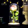 Artificial Rose Flowers Eternal Rose with LED Light Realistic Looking Battery Powered Simulation Rose Flower Holiday Gifts