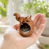 Unique Animal Shape Organizer 3D Printed Squirrel Pinecone Jewelry Tray, Large Storage for Capacity Box Rings Necklaces Small Accessories, Forest