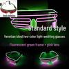 Voice-Controlled LED Trendy Light-Up Shutter Glasses for Festivals