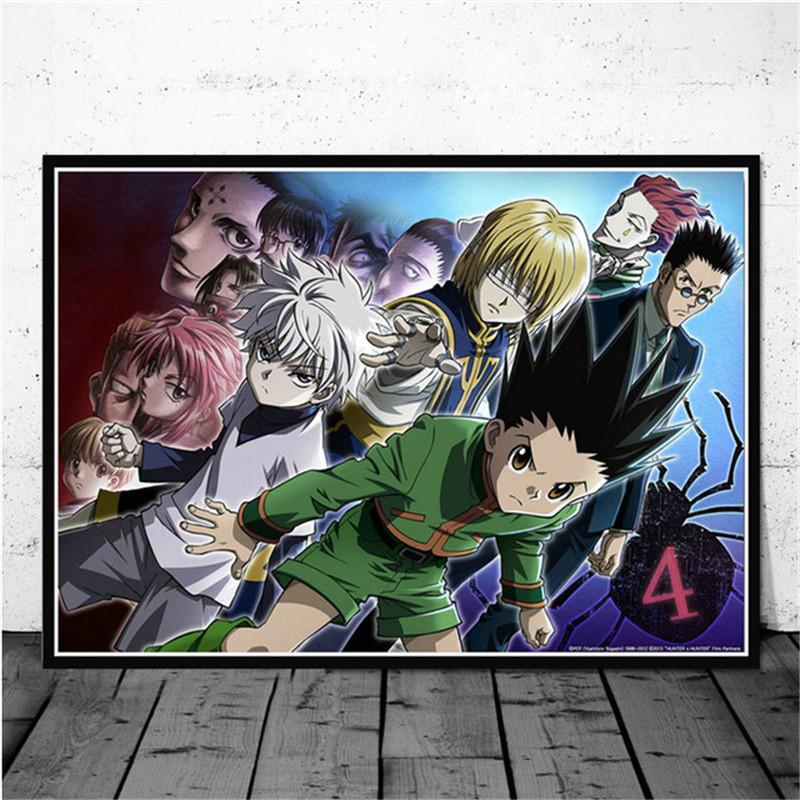 Classic Japanese Anime Canvas Painting Hunter X Hunter Posters and Prints Abstract Wall Art Pictures for Kids Living Room Decor
