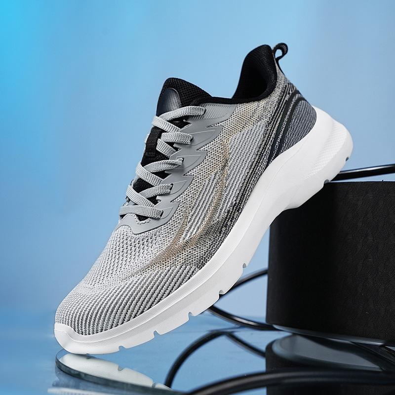 

Мужская обувь большого размера дышащие кроссовки из сетки с плетением, мужская обувь, кроссовки для бега, студенческая повседневная обувь 48