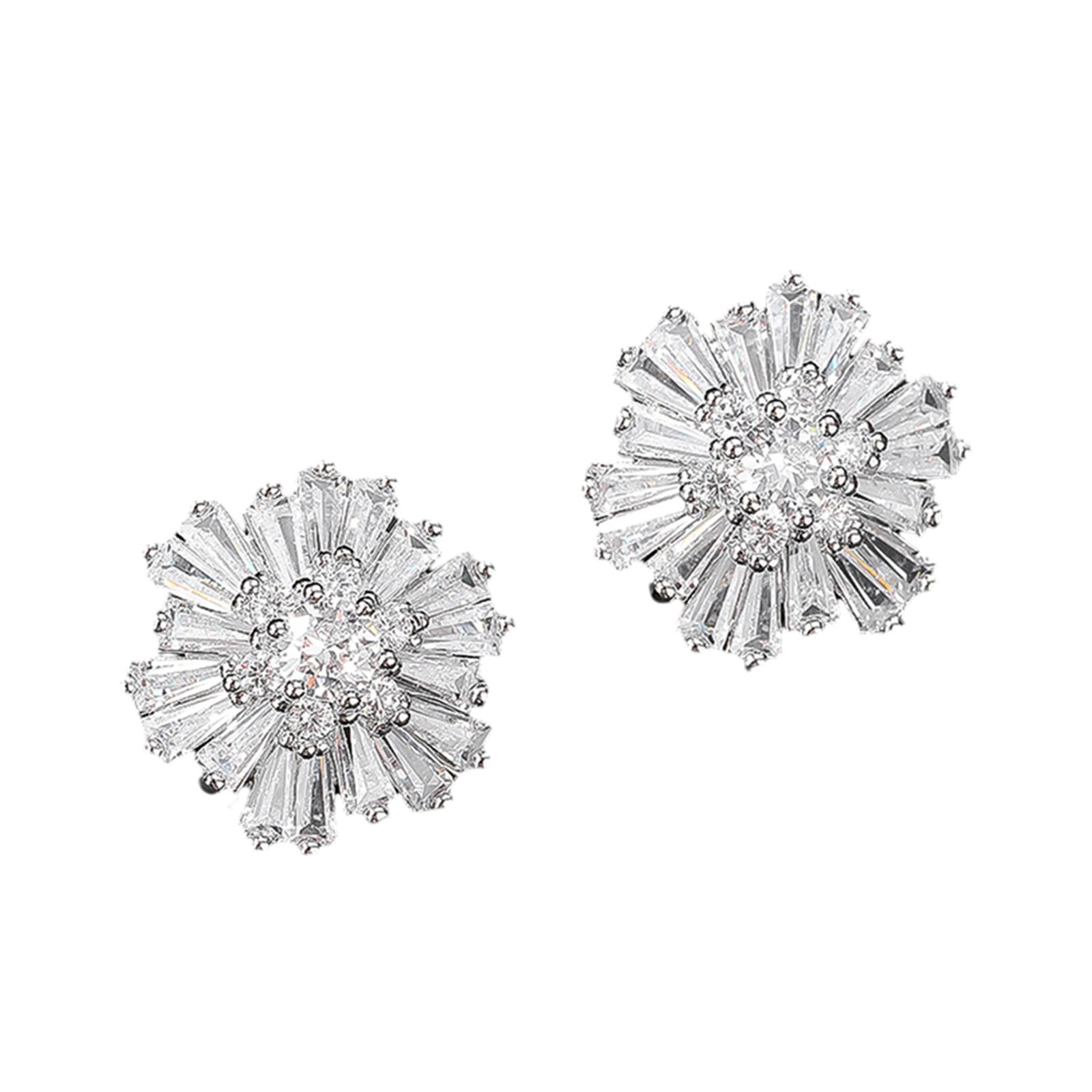 

1pair Flower Alloy Rhinestone Buttons Sewing Decorative Buttons DIY Crafts Supplies Flower Crystal Rhinestone Buttons серебряный