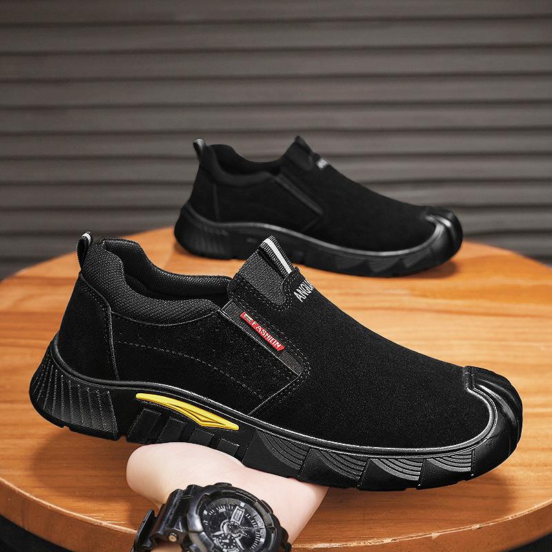 

Мужская обувь по страхованию труда дышащая, летом 2024 года, новая нескользящая и износостойкая обувь для работы и отдыха, для работы на рабочем месте, для спорта и отдыха 44 чёрный