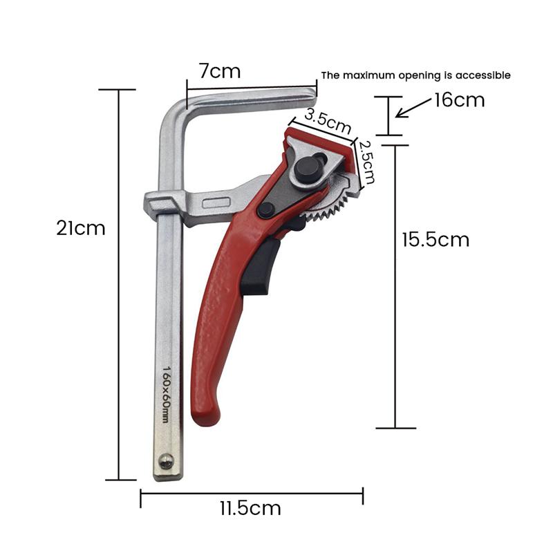 HOT Ratchet Table Clamp Quick Release Bar Clamp Steel Clamping F Track Clip for Hole Table and Guide Rail System