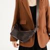 The First Layer Cowhide Bag Women's New Light Luxury Niche Shoulder Bag Versatile Soft Leather Messenger Bag