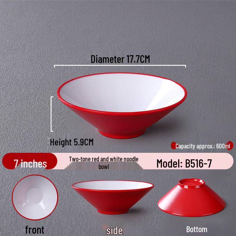 Japanese Melamine Douli Noodle Bowl