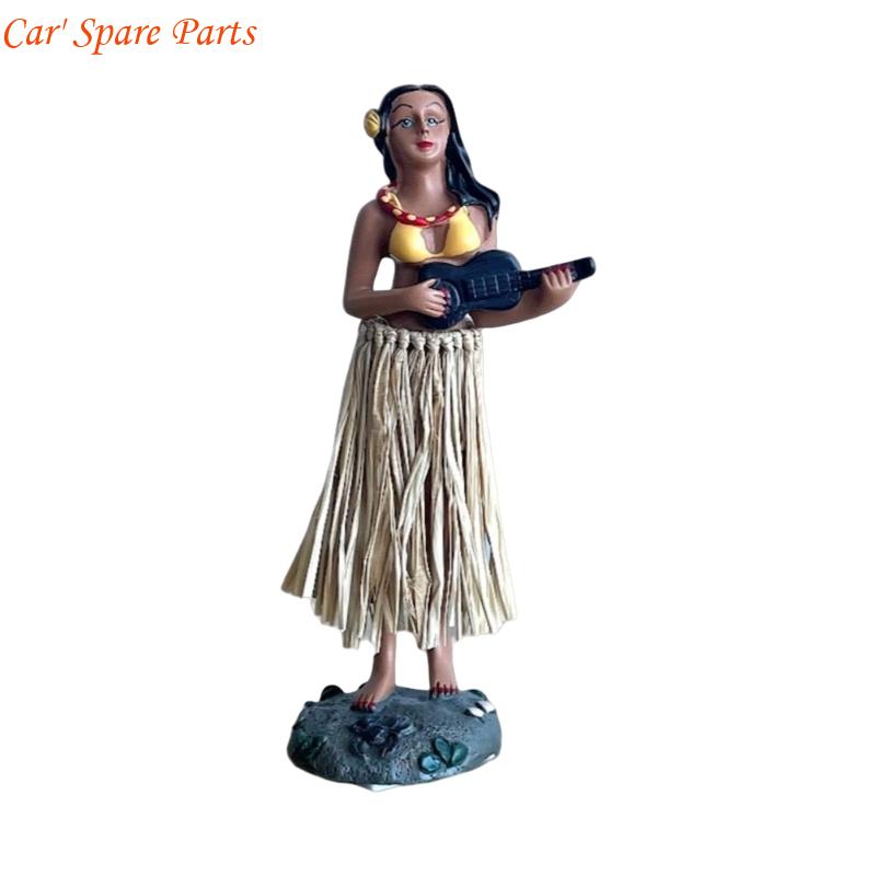 Y4UA Vibrant African Dancing Girl Sculpture Handcrafted Resin Car Dashboard Decors