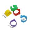 500 PCS Poultry Foot ring chicken Birds Quail Chick Duckling Pigeon 1.6 cm Inner Diameter Recognition foot ring Chicken tools
