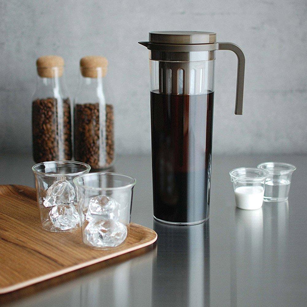 Kinto PLUG Iced Coffee Jug Brown 22484 1.2L
