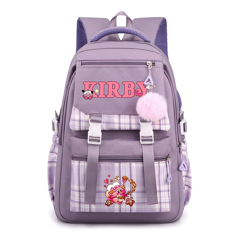 Super cute star card than high-value cartoon peripheral backpack for men and women, large-capacity weight reduction student schoolbag