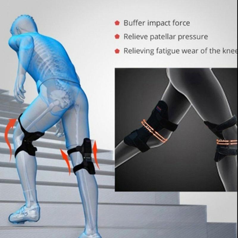 1/2Pcs Joint Support Knee Pad Non-slip Lift Pain Relief for Knee Power Spring Force Stabilizer Knee Booster Working Sports Elder