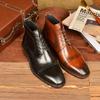 Fashion New Vintage  Boots Men's Topcoat Cowhide Business Dress Leather Shoes British Men's Boots Genuine Leather Boots